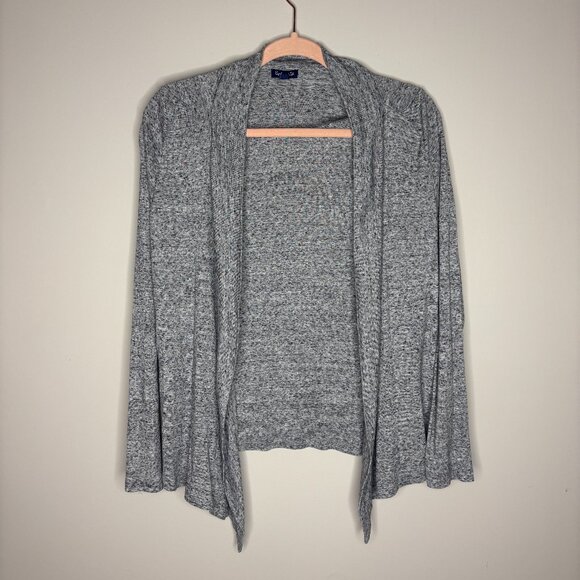 Splendid Heather Gray Open Cardigan Sweater Cotton Modal Knit Size Small S EUC - Picture 2 of 5